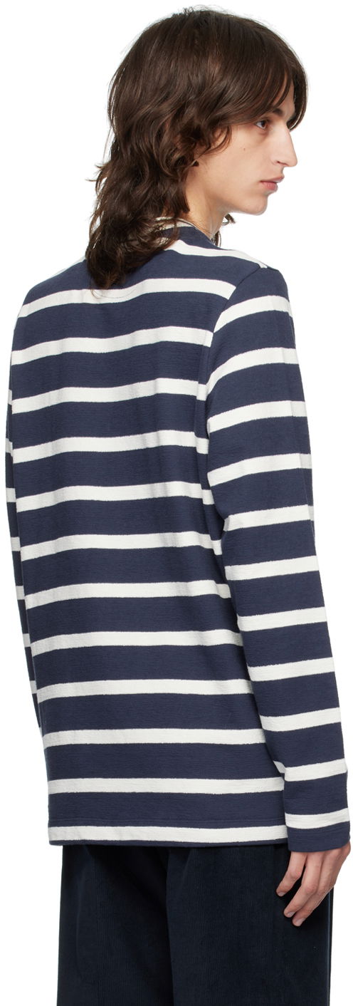 Paul Smith Boat Neck Striped Long Sleeve T-Shirt