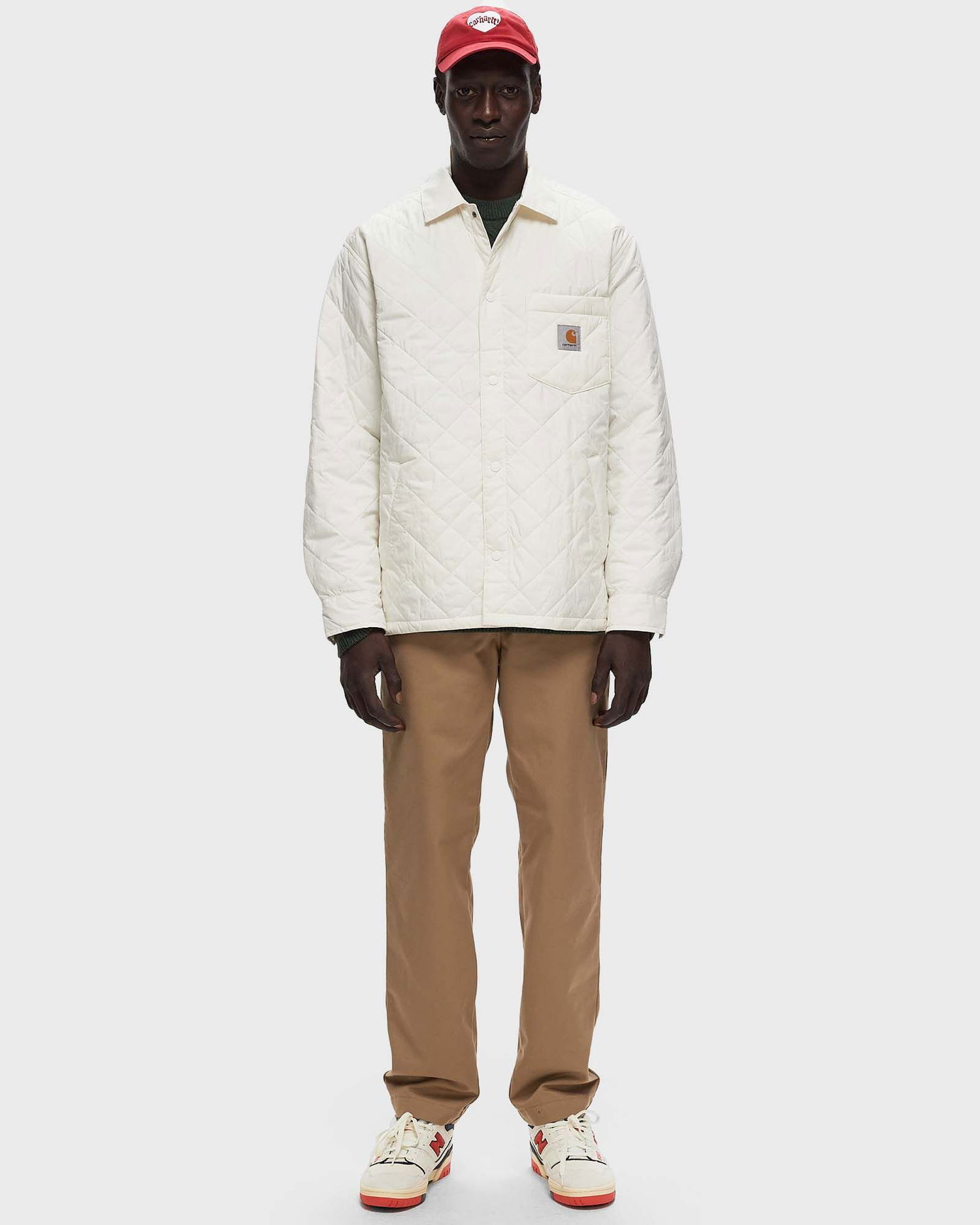 Bomber bunda Carhartt WIP Wadeson Shirt Jacket Biela | I034363-D6.XX, 1
