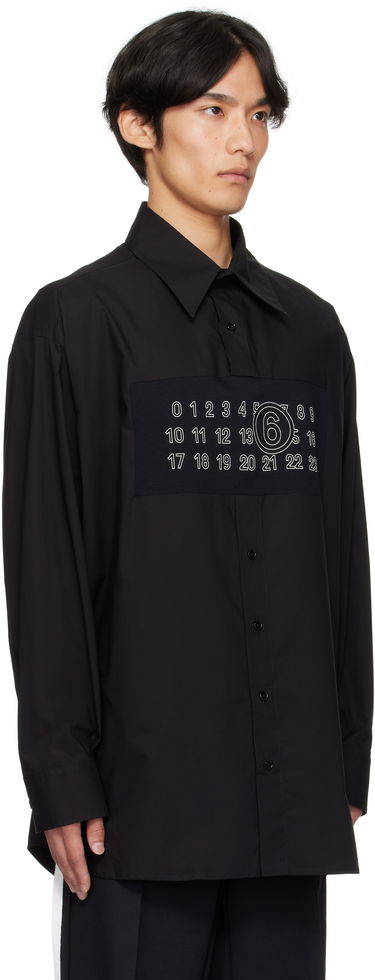 Košeľa Maison Margiela MM6 Maison Margiela Long Sleeve Shirt with Numbers Print Čierna | SH0NH0014 M35256, 1