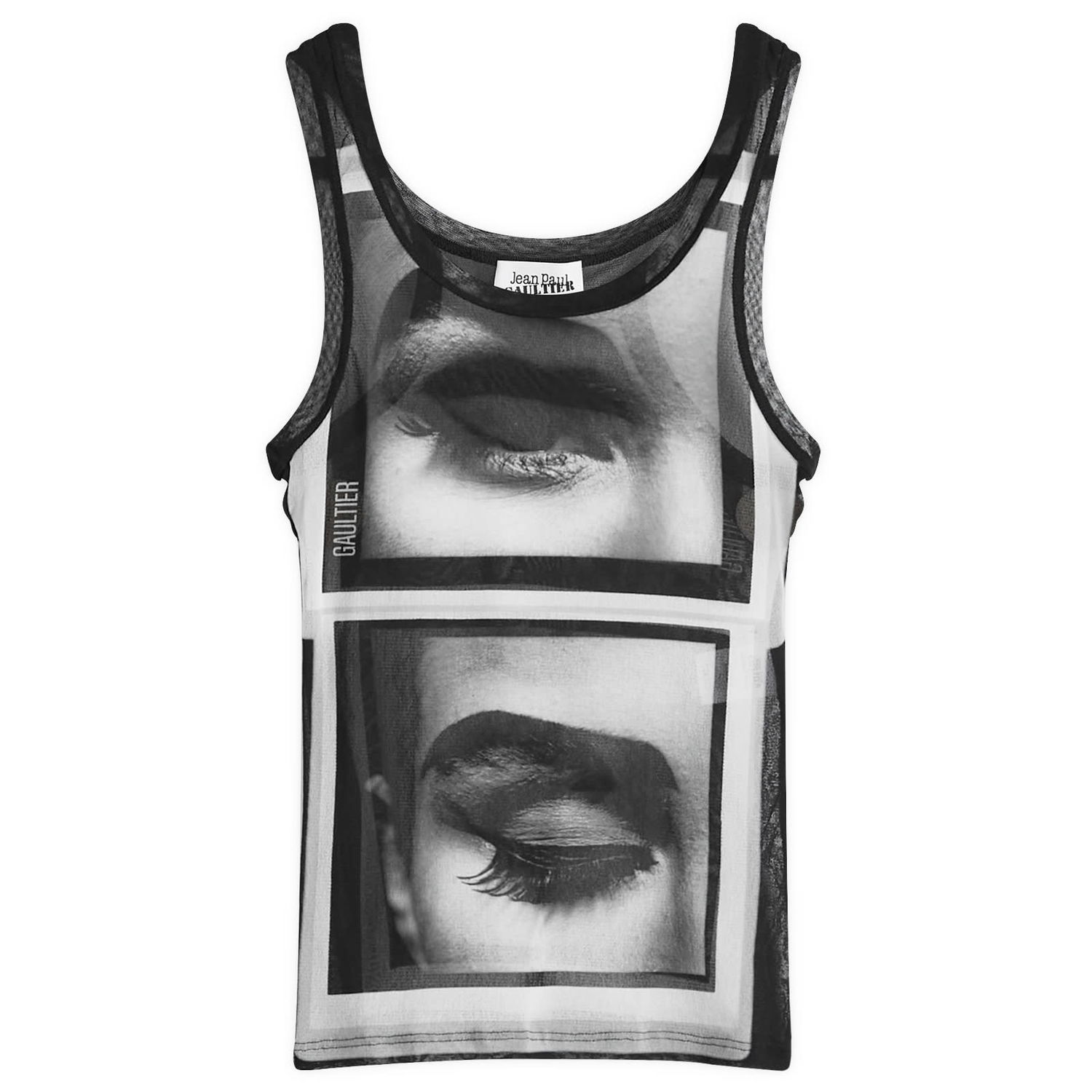 Tielko Jean Paul Gaultier Eyes & Lips Print Top Čierna | 2430FDB037T553000201, 0