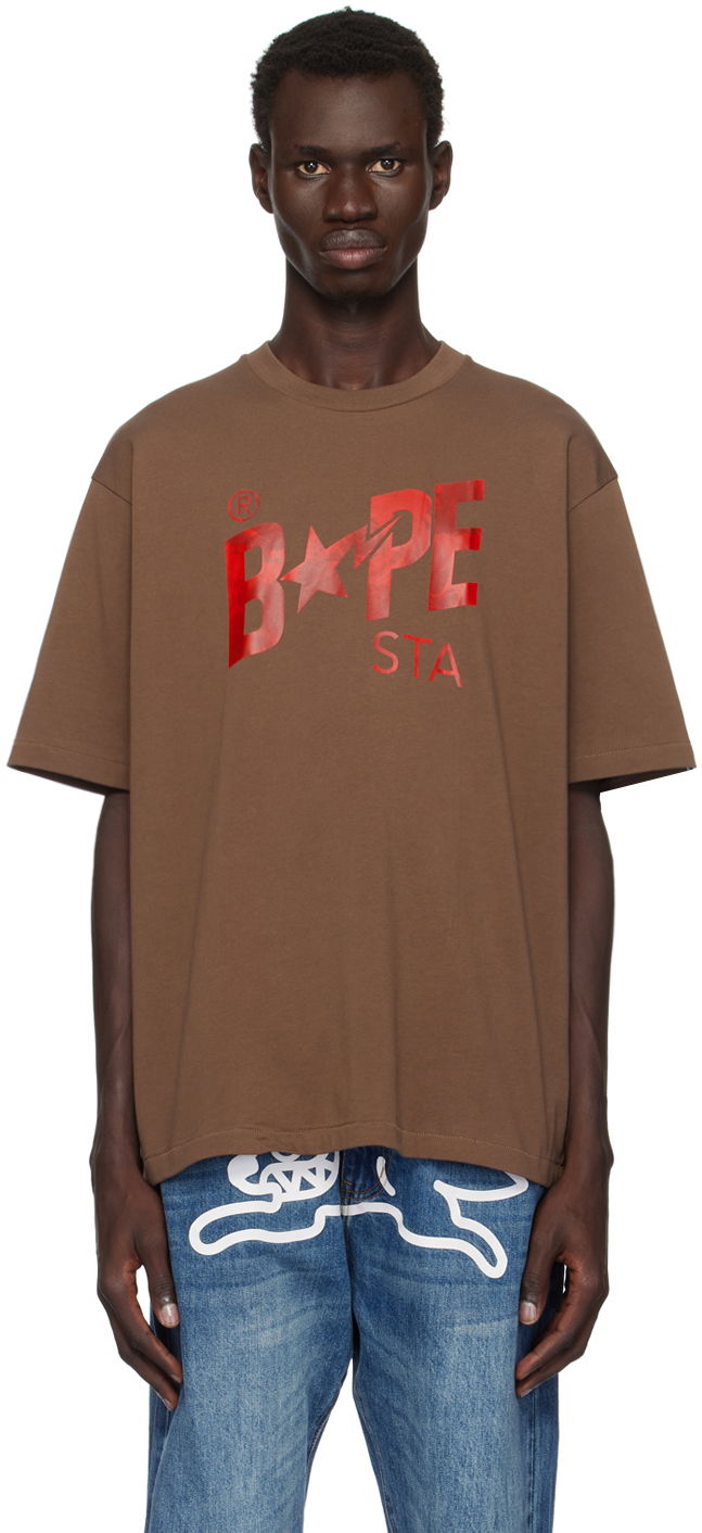 Tričko BAPE Sta Logo T-Shirt Hnedá | 001TEK801354M, 0