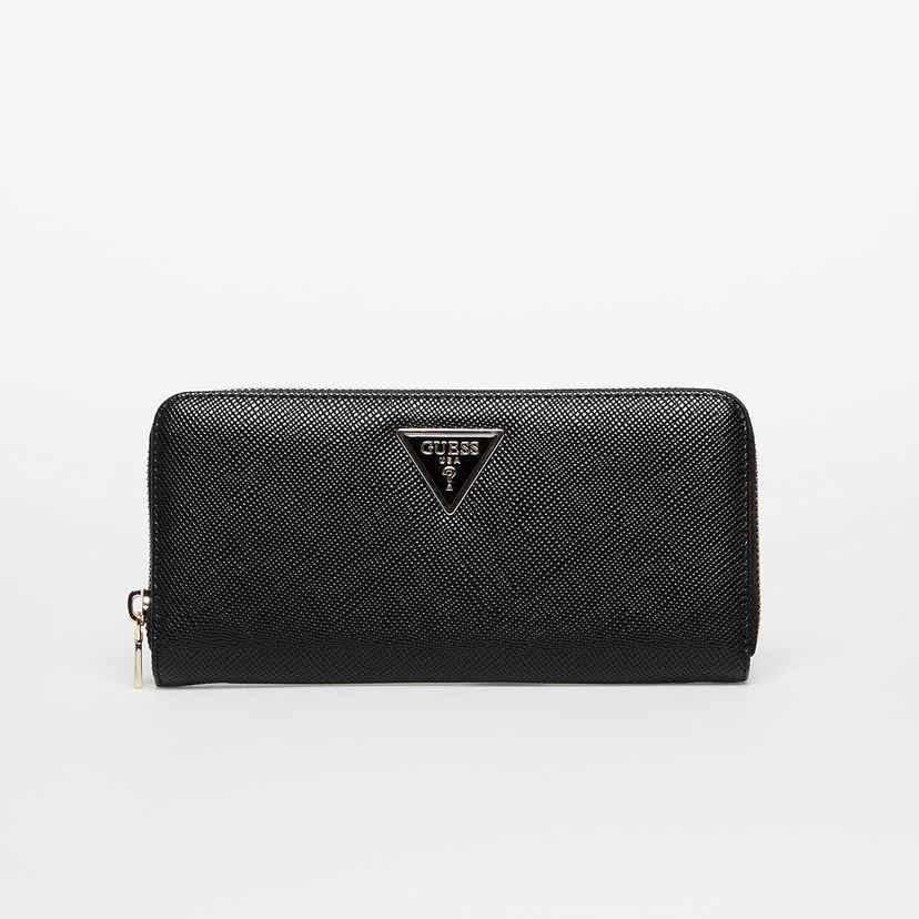 Peňaženka GUESS Laurel Ii Slg Large Zip Around Wallet Čierna | SWZG7459146-BLA