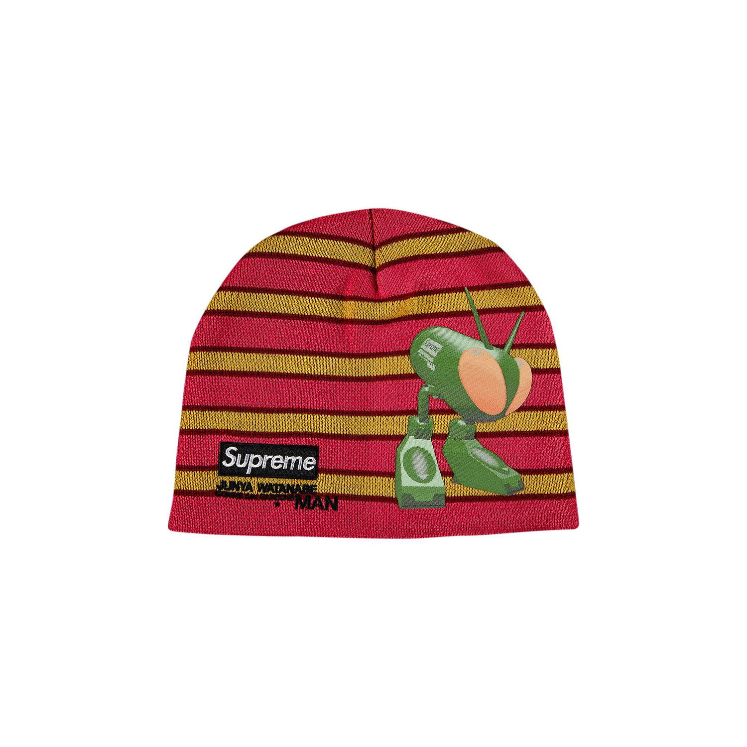 Kulicha Supreme Junya Watanabe x Comme des Garçons MAN Beanie Červená | FW21BN46 RED STRIPE, 1