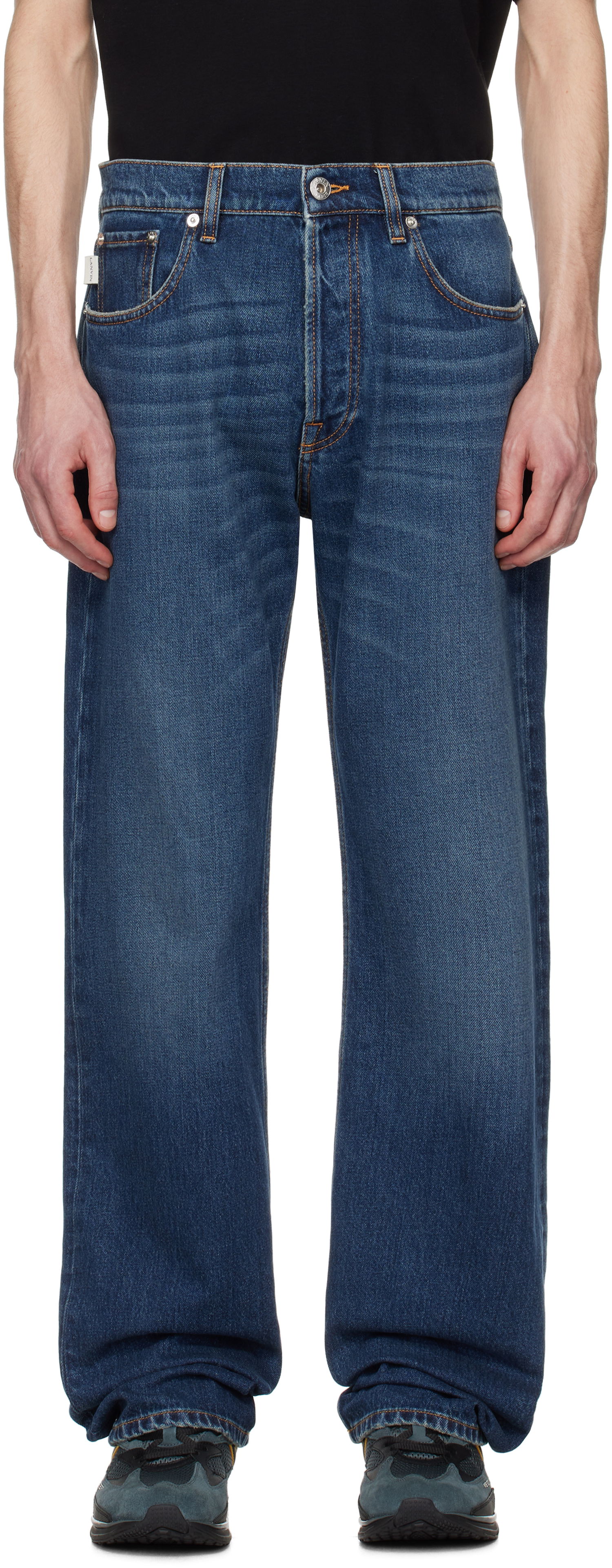 Džínsy LANVIN Lanvin Straight-Leg Jeans Modrá | RM-TR0147-D086-P25, 0