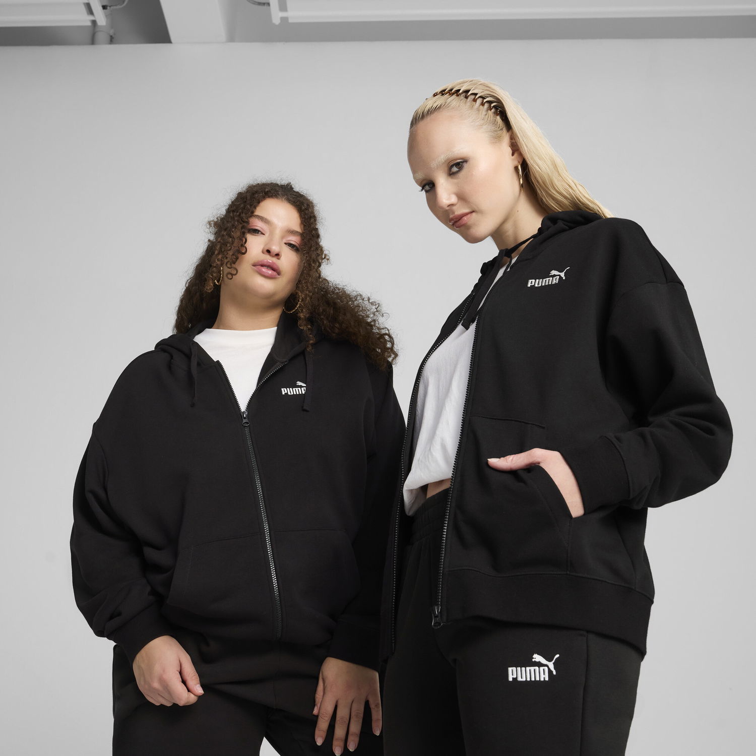Mikina Puma ESS Small No. 1 Logo Comfort Full Zip Hoodie Čierna | 682410_01, 0