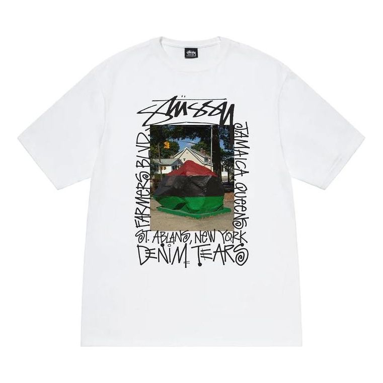 Tričko Stüssy Stussy x Denim Tears Farmers Blvd Graphic T-Shirt Biela | 3903832, 0