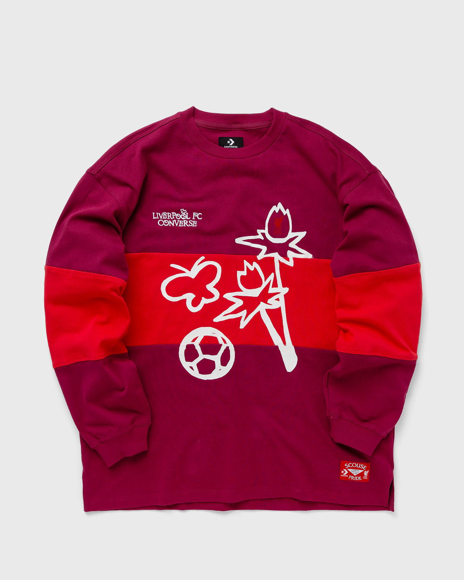 Mikina Converse X LFC CREW Červená | 10026257, 0