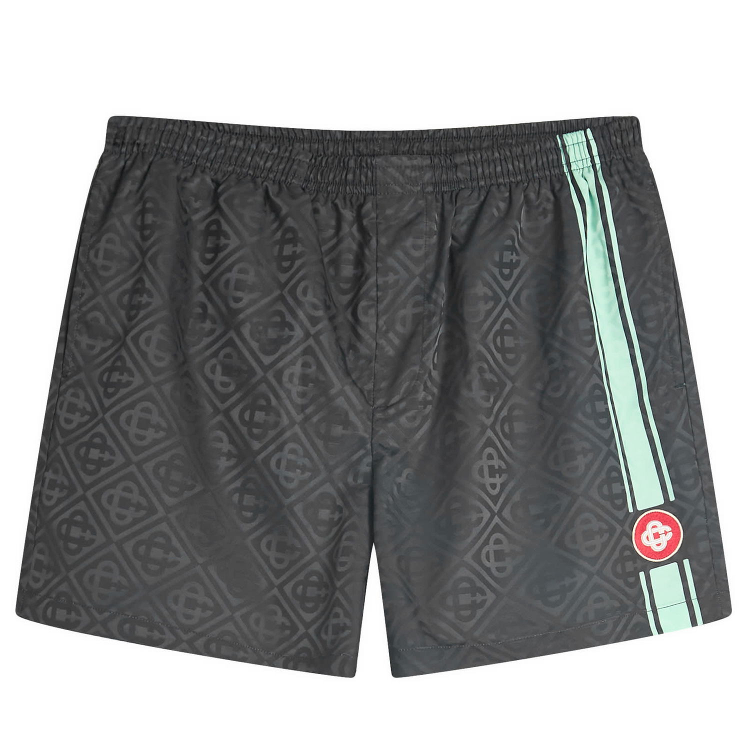 Plavky Casablanca Casablanca Jacquard Swim Shorts, Size Small Čierna | MPF25-TR-224-02, 1