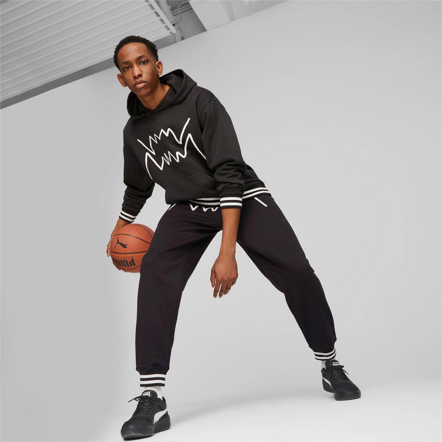 Tepláky Puma Franchise Core Basket Čierna | 623040_01, 0