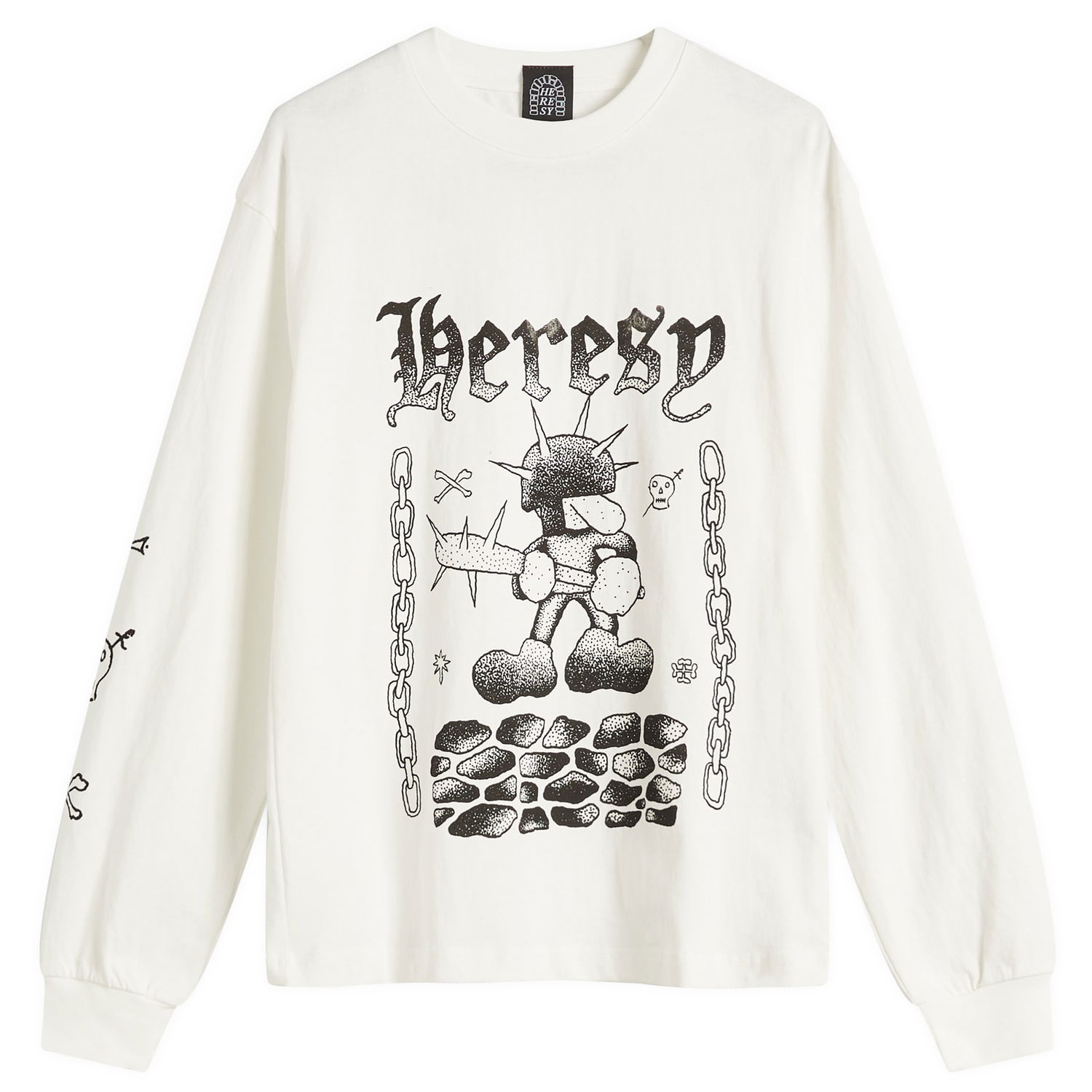 Tričko Heresy Fightin Long Sleeve T-Shirt Biela | HSS25-T11-ECR, 0