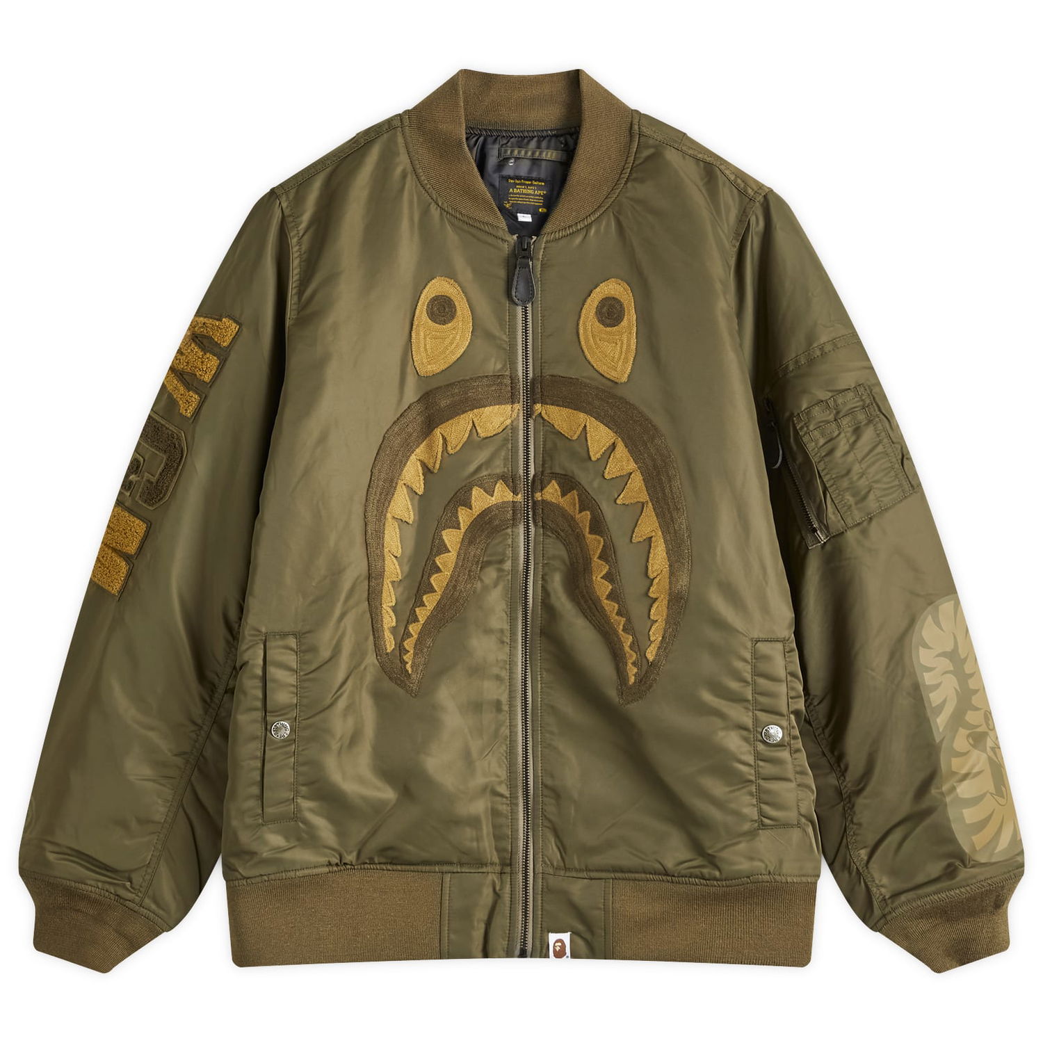 Bomber bunda BAPE Shark MA-1 Bomber Jacket Zelené | 001HJK801006M-OLD, 0