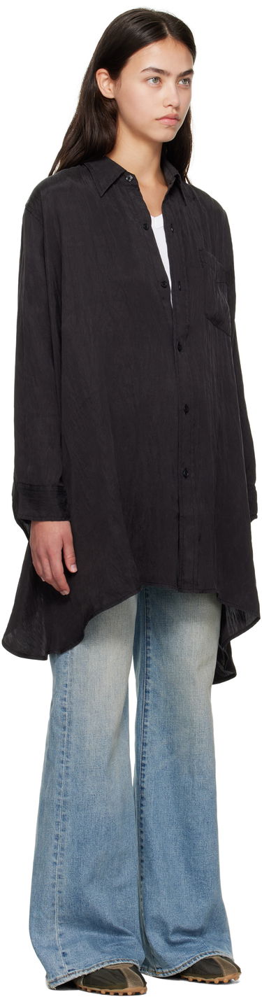 Košeľa R13 R13 Draped Front Shirt Čierna | R13WR416-R510A, 1