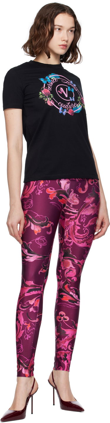 Tričko Versace Versace Jeans Couture Cotton Jersey Graphic T-Shirt Čierna | E79HAHP01_ECJ01P, 3