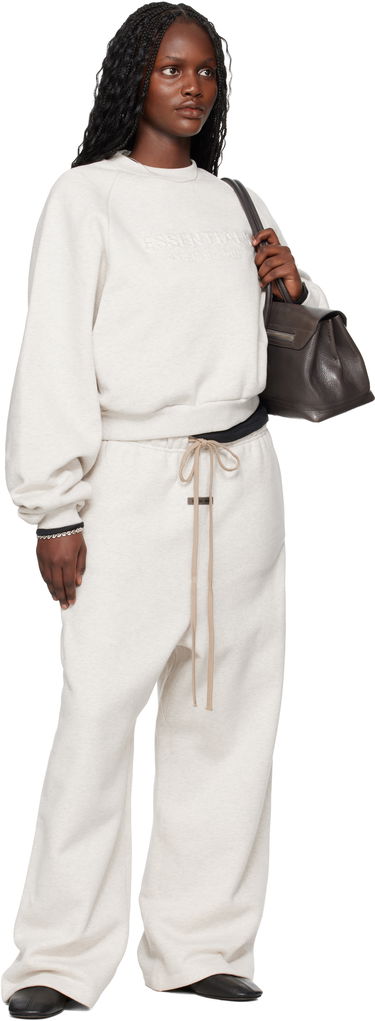 Mikina Fear of God Fear of God ESSENTIALS Holiday Embossed 90s Raglan Crewneck Sweatshirt Béžová | 192HO257832FW, 3