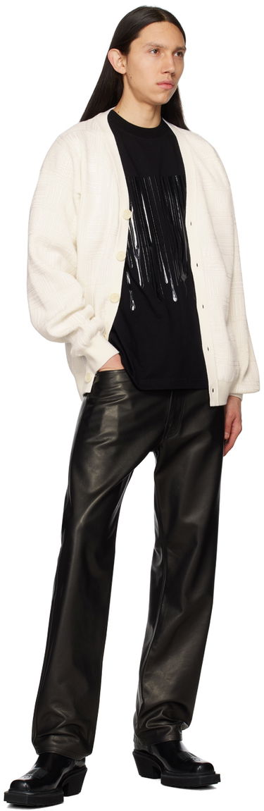 Sveter VETEMENTS Textured Knit Cardigan Biela | VL16KN120W, 3