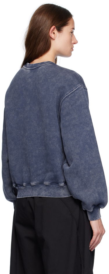 Mikina Alexander Wang Alexander Wang.t Puff Logo Sweatshirt Modrá | 4CC3241518, 2