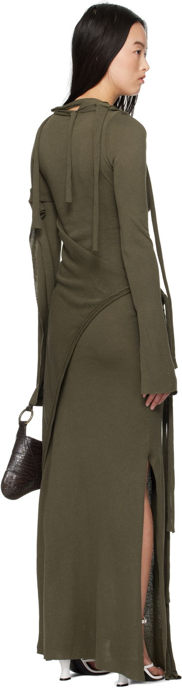 Šaty Ottolinger Ottolinger Deconstructed Long Sleeve Maxi Dress Zelené | 10550050601, 2