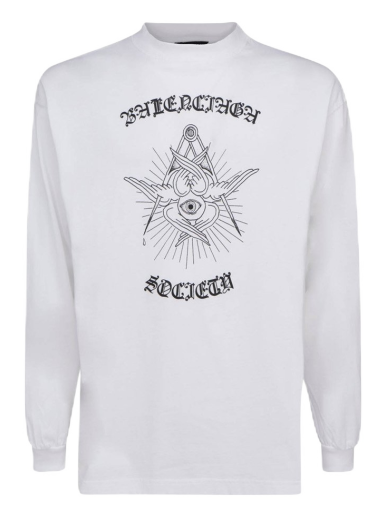 Tričko Balenciaga Free Your Mind T-Shirt Biela | 541878TJVD89000