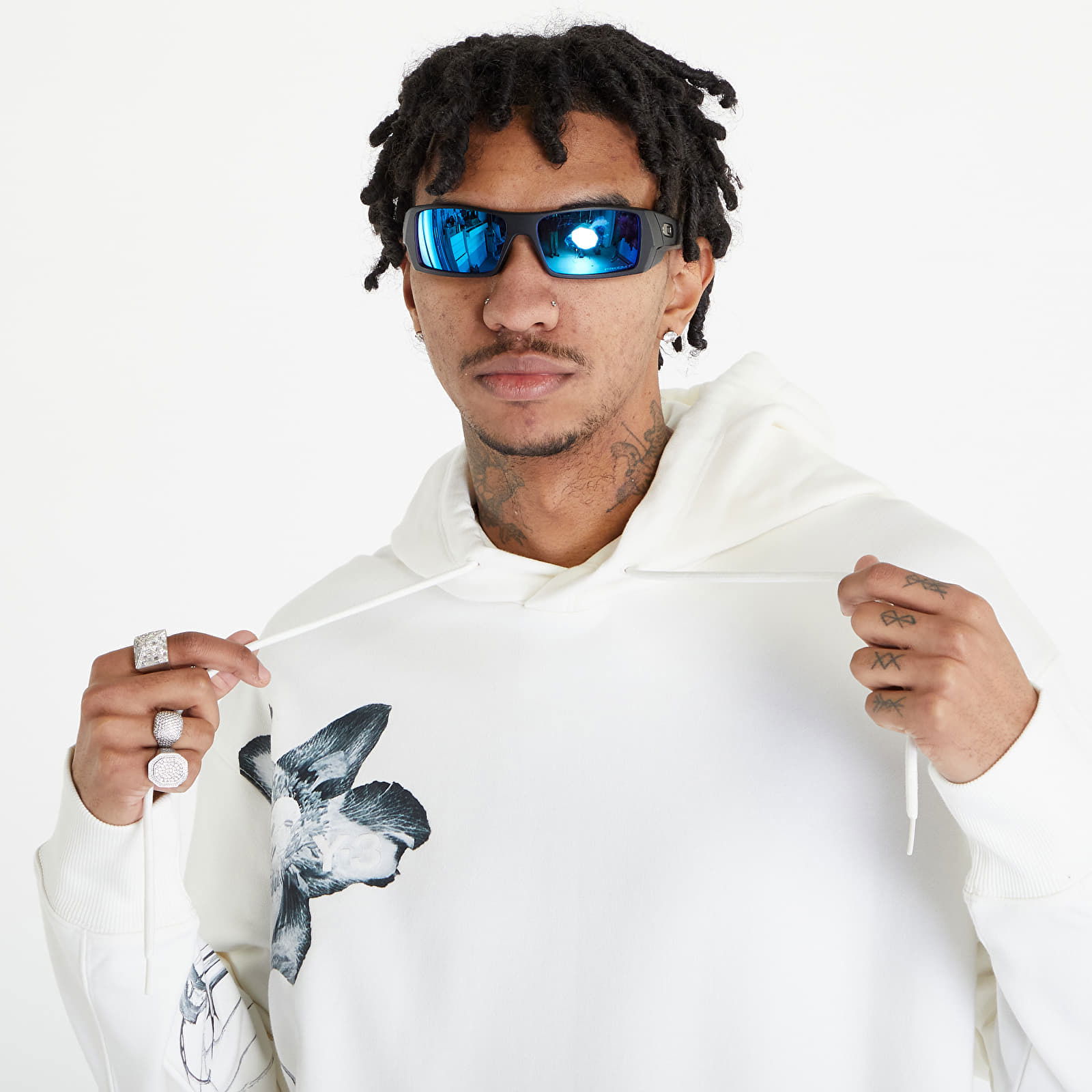 Graphic French Terry Hoodie UNISEX Off White