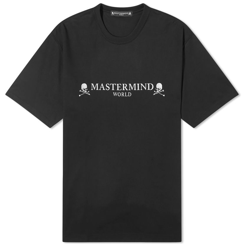 Tričko Mastermind WORLD Embroidered Skull Logo T-Shirt Čierna | MW24S12-TS081-BLK