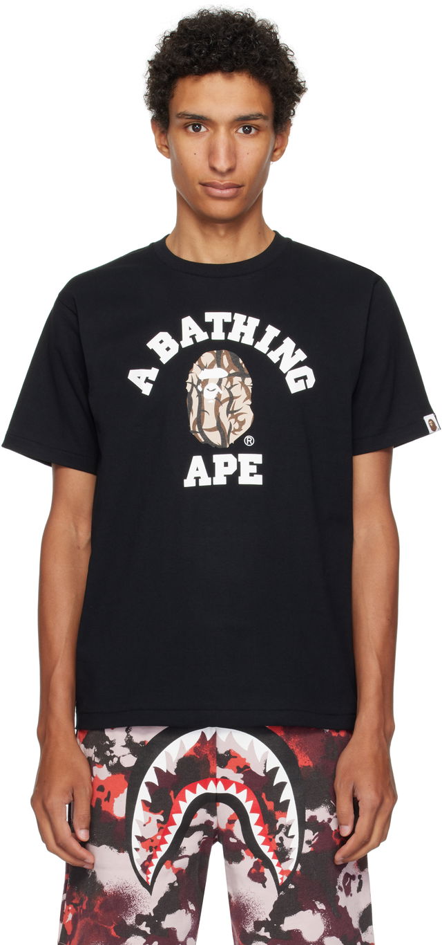 A Bathing Ape Trial Camo College T-Shirt