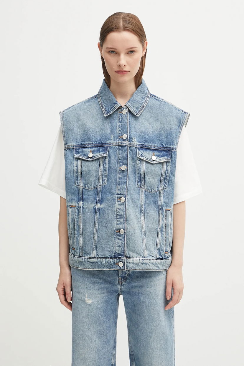 Vesta Anine Bing Anine Bing Rory Denim Vest Modrá | A.01.10857