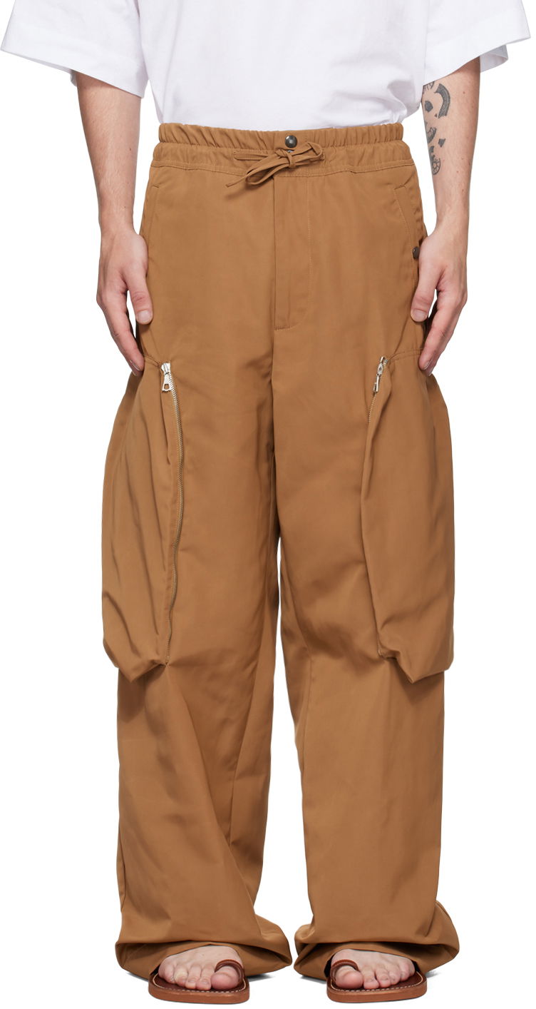 Cargo nohavice Dries Van Noten Wide Leg Cargo Pants Hnedá | 242-020929-9102, 0