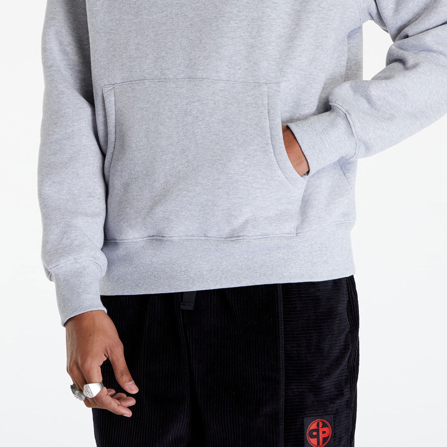 Mikina Pleasures Cafe Hoodie Šedá | P24SP026 GREY, 1