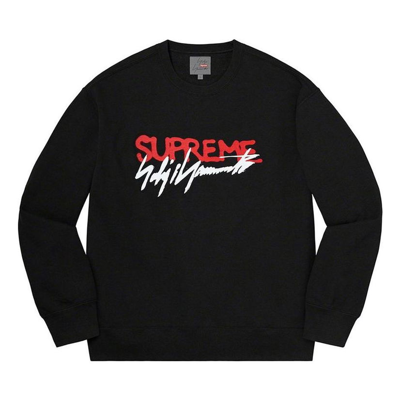 Sveter Supreme Signature Crewneck by Supreme x Yohji Yamamoto Čierna | SUP-FW20-095