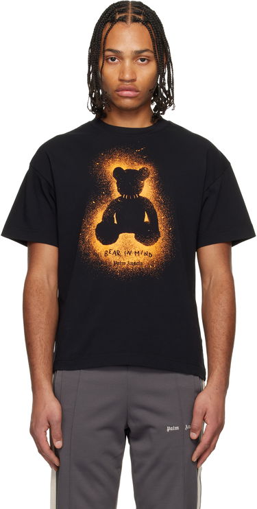 Tričko Palm Angels Spray Bear Regular T-shirt Čierna | PMAA109F25JER00B1066, 0