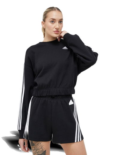 Mikina adidas Performance Essentials 3 Stripes Sweatshirt Čierna | HR4926