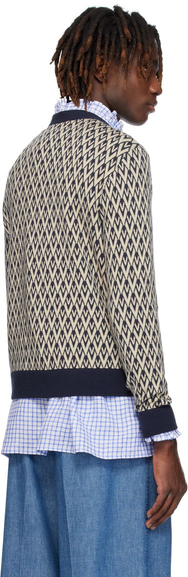 Sveter Valentino Valentino 'Toute La V' Patterned Sweater Béžová | 6V3KC33KAR0, 2