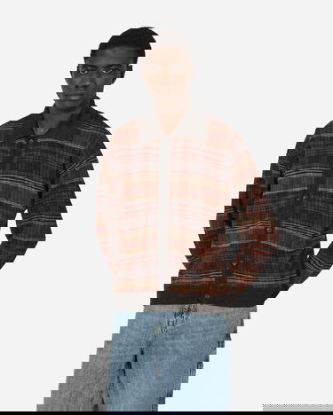 Košeľa OUR LEGACY Evening Polo Rust Geezer Check Červená | M2243ER 001, 1