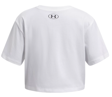 Crop Top Under Armour Under Armour Rival Short Sleeve T-Shirt Biela | 1389755-100, 2