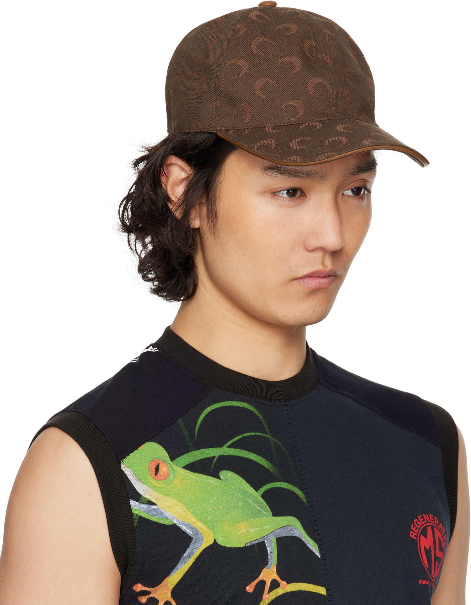 Šiltovka Marine Serre Marine Serre Moon Jacquard Twill Baseball Cap Hnedá | UHG049A CWOV0063, 1
