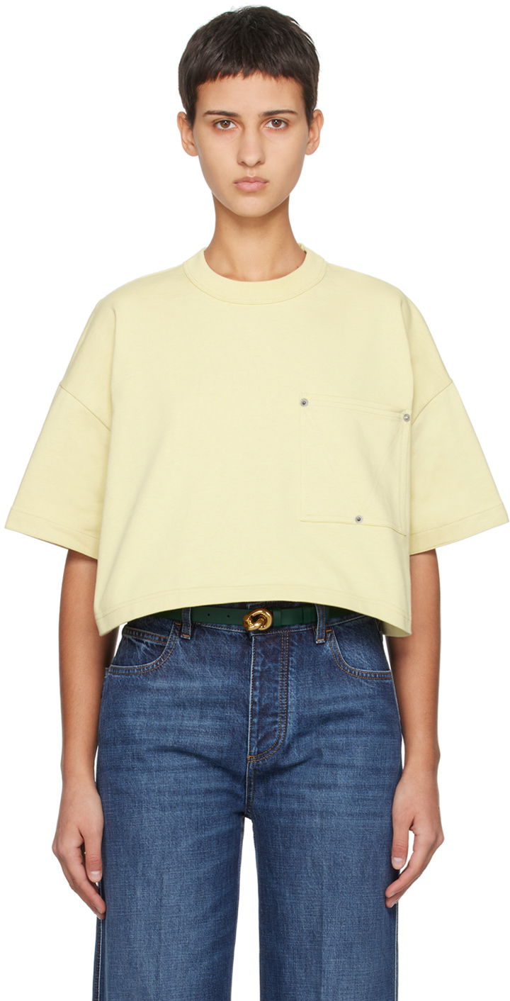 Tričko Bottega Veneta Relaxed T-Shirt Žltá | 777597 VKLZ0, 0