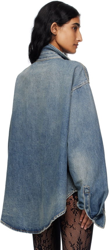 Košeľa Balenciaga Balenciaga Faded Denim Shirt Modrá | 783691 THW25, 2