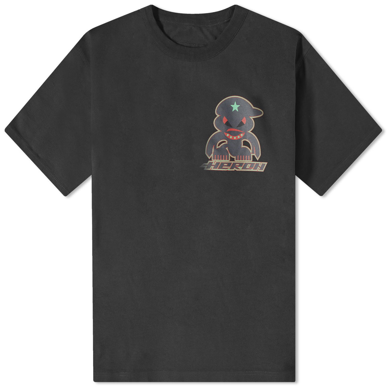 Tričko HERON PRESTON Monster T-Shirt Čierna | HMAA032F23JER0181007, 0