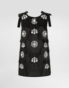 Dolce & Gabbana Jewel and Bow Embellished Shift Dress