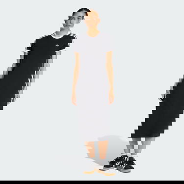 Šaty adidas Performance 3 Stripes Slim Fit Dress Čierna | KD7978, 0