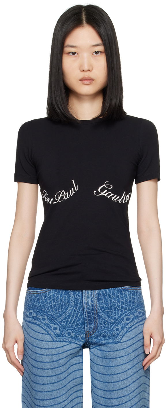 Tričko Jean Paul Gaultier Jean Paul Gaultier 'The Jean Paul Gaultier' T-Shirt Čierna | 24/30-F-TS082I-J056-0001, 0