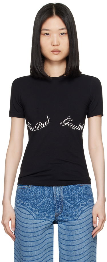 Tričko Jean Paul Gaultier Jean Paul Gaultier 'The Jean Paul Gaultier' T-Shirt Čierna | 24/30-F-TS082I-J056-0001, 0