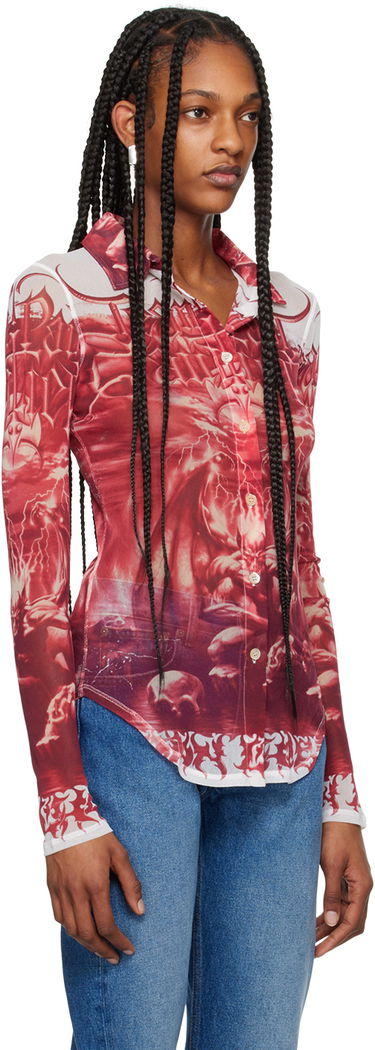 Košeľa Jean Paul Gaultier Gaultier 'The Diablo' Graphic Shirt Červená | 24/25-U-CH015-T546-0130, 3