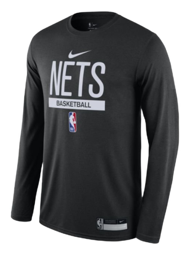 Tričko Nike Brooklyn Nets Dri-FIT Practice Long-Sleeve T-Shirt Čierna | DR6504-010