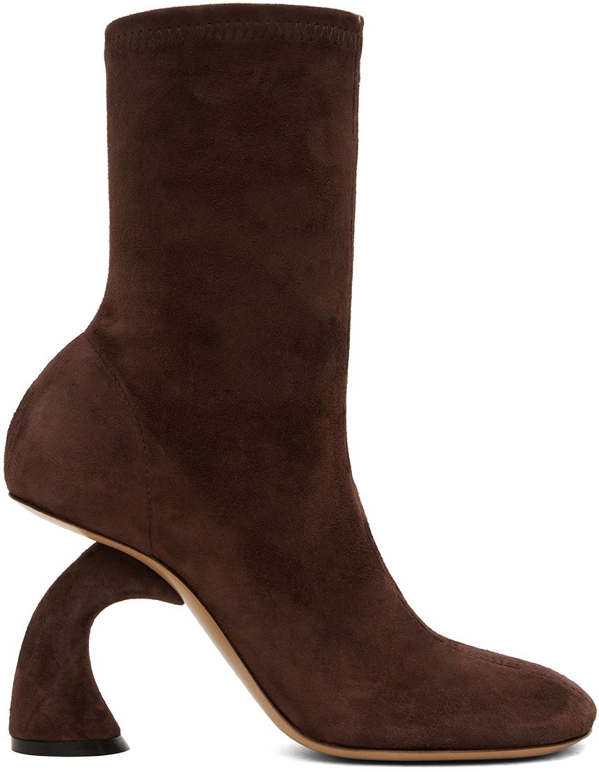 Šaty Dries Van Noten Dries Van Noten Suede Ankle Boots Hnedá | WS242-1146-153, 0