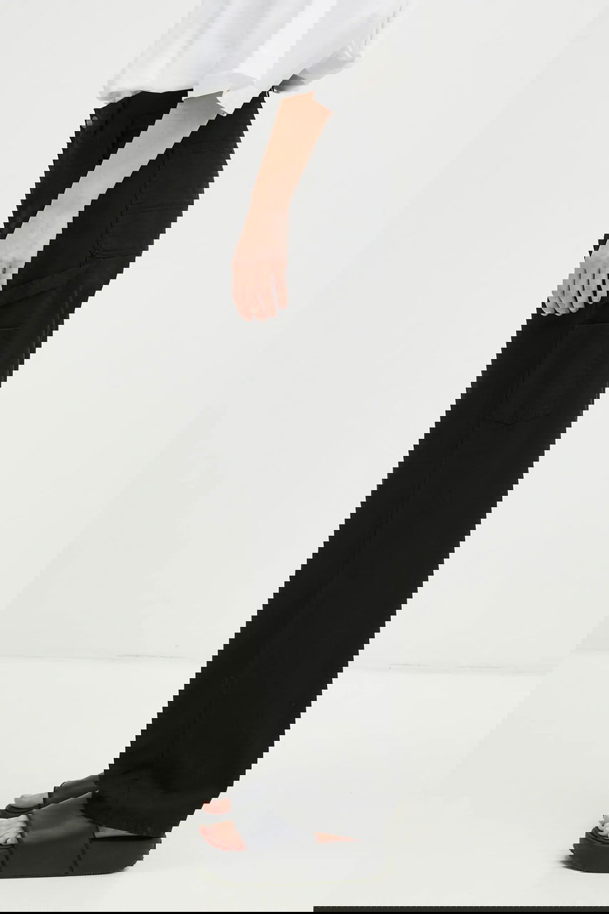 Nohavice Carhartt WIP Pierce Pant Straight High Waist Čierna | I026588.89GD, 1