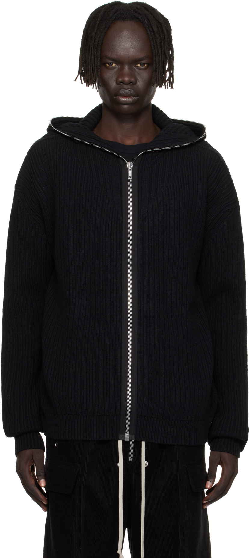 rick owens zip up hoodie カシミア RICK OWENS Strobe Cashmere Zip Hoodie（リック オウエンス ストロボ