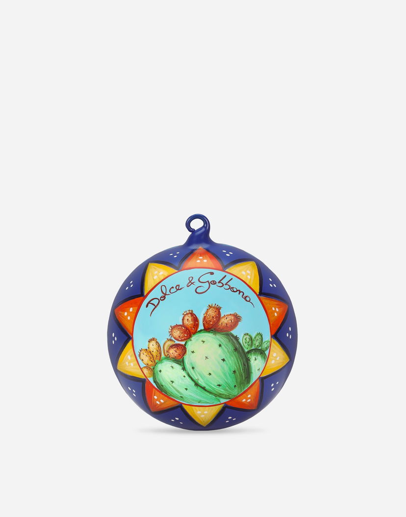 Home decor Dolce & Gabbana Dolce & Gabbana Hand-Painted Fico d'India Decorative Glass Ball Rôznofarebný | TCC204TCAGEUC030