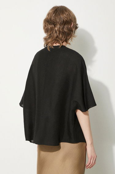Tričko UNDERCOVER Blouse with Short Sleeves and Round Neck Biela | UC1D1402-2, 2