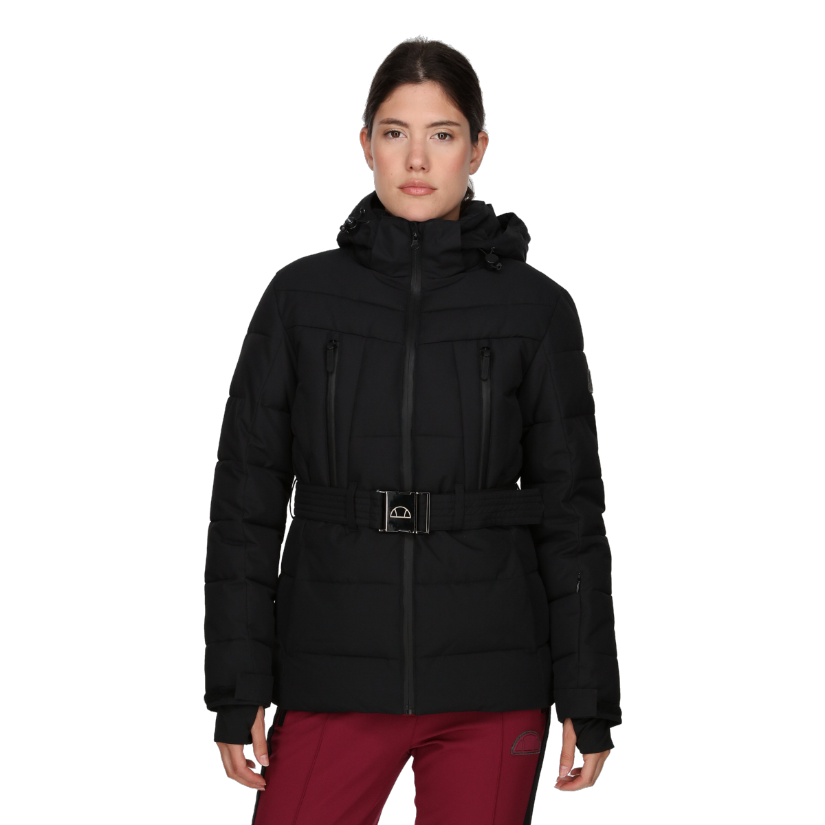 Prešívaná bunda Ellesse Padded Hooded Belted Jacket NORA Čierna | ELA233F506-01, 0